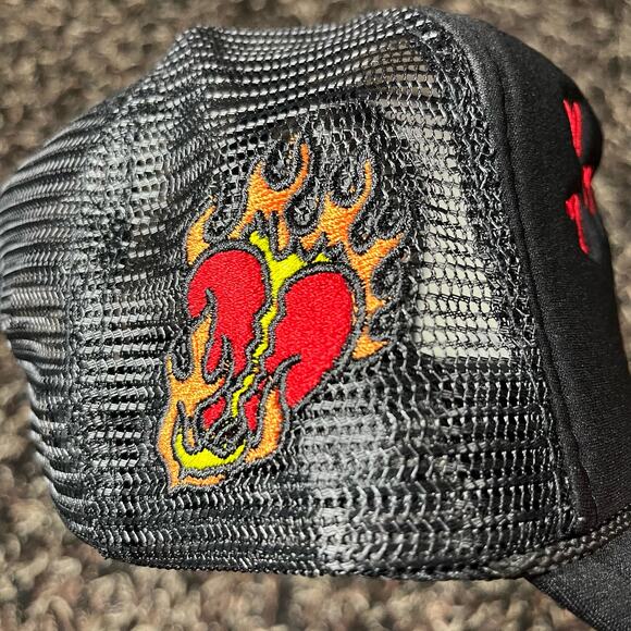 Rod Wave Smiley Face "Love 4 My Fans" Trucker Hat Summer Black SnapBack New - Picture 4 of 9